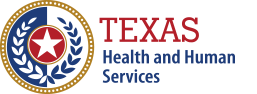 Texas Health and Human Services logo.
